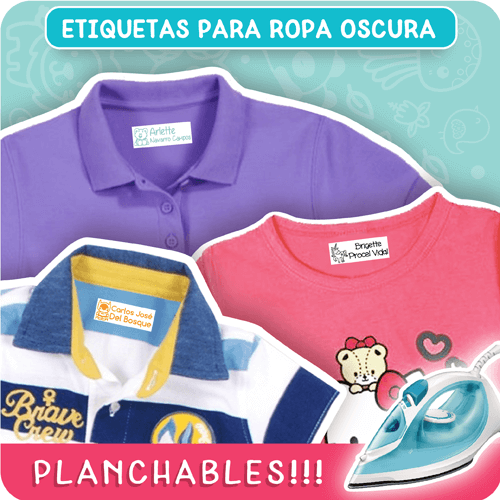 Talentoso equipaje Globo Etiquetas para Marcar la Ropa ¡ideales para Guarderia y Escuela!